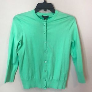 J.Crew green sweater/ cardigan